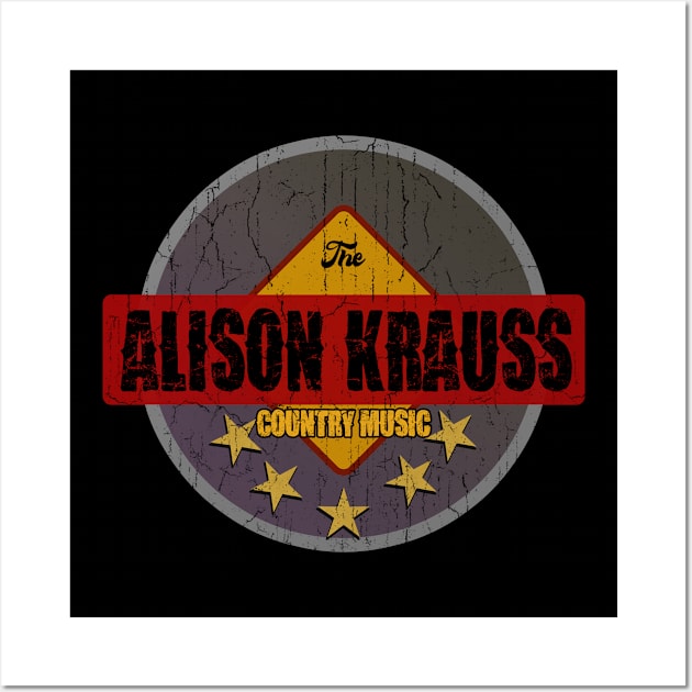 Alison Krauss (Vintage) art Drawing Wall Art by Kokogemedia Apparelshop